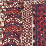 19th century Afghan Hatchlou tribal antique rug 131x140 cm