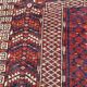19th century Afghan Hatchlou tribal antique rug 131x140 cm