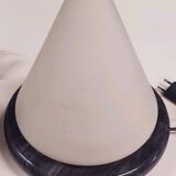 Murano glass and marble cone lamp, vintage design from the 1970s/80s