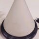 Murano glass and marble cone lamp, vintage design from the 1970s/80s