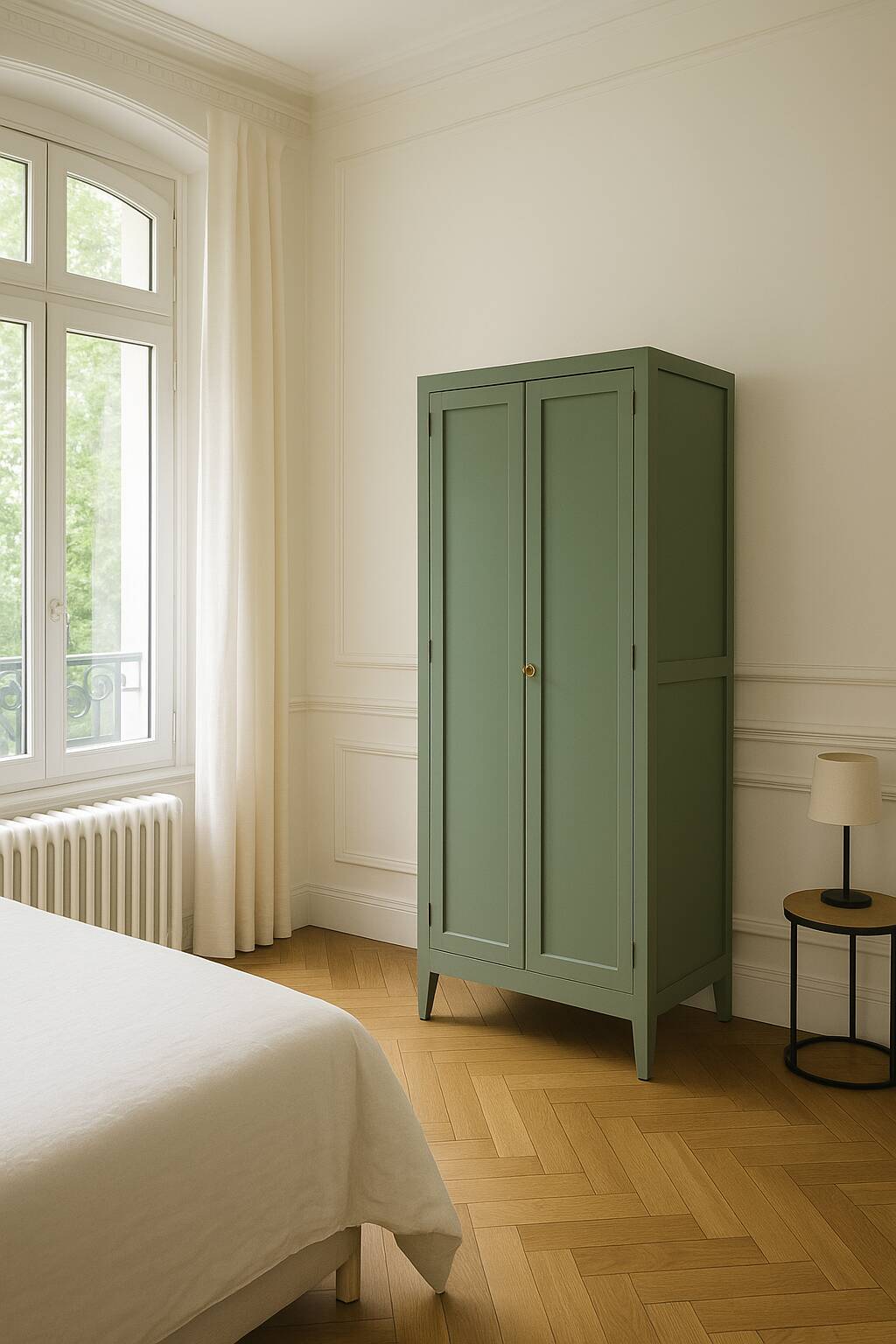 Renovated vintage Parisian wardrobe