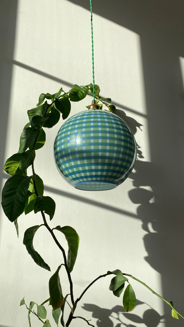 Suspension boule vichy