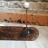 Porcelain wood coat holder