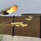 5-light gold floor lamp, 70s design