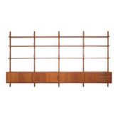 Teak modular shelving by Kjell Riise, Norway, 1960s