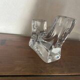Bougeoir double en cristal