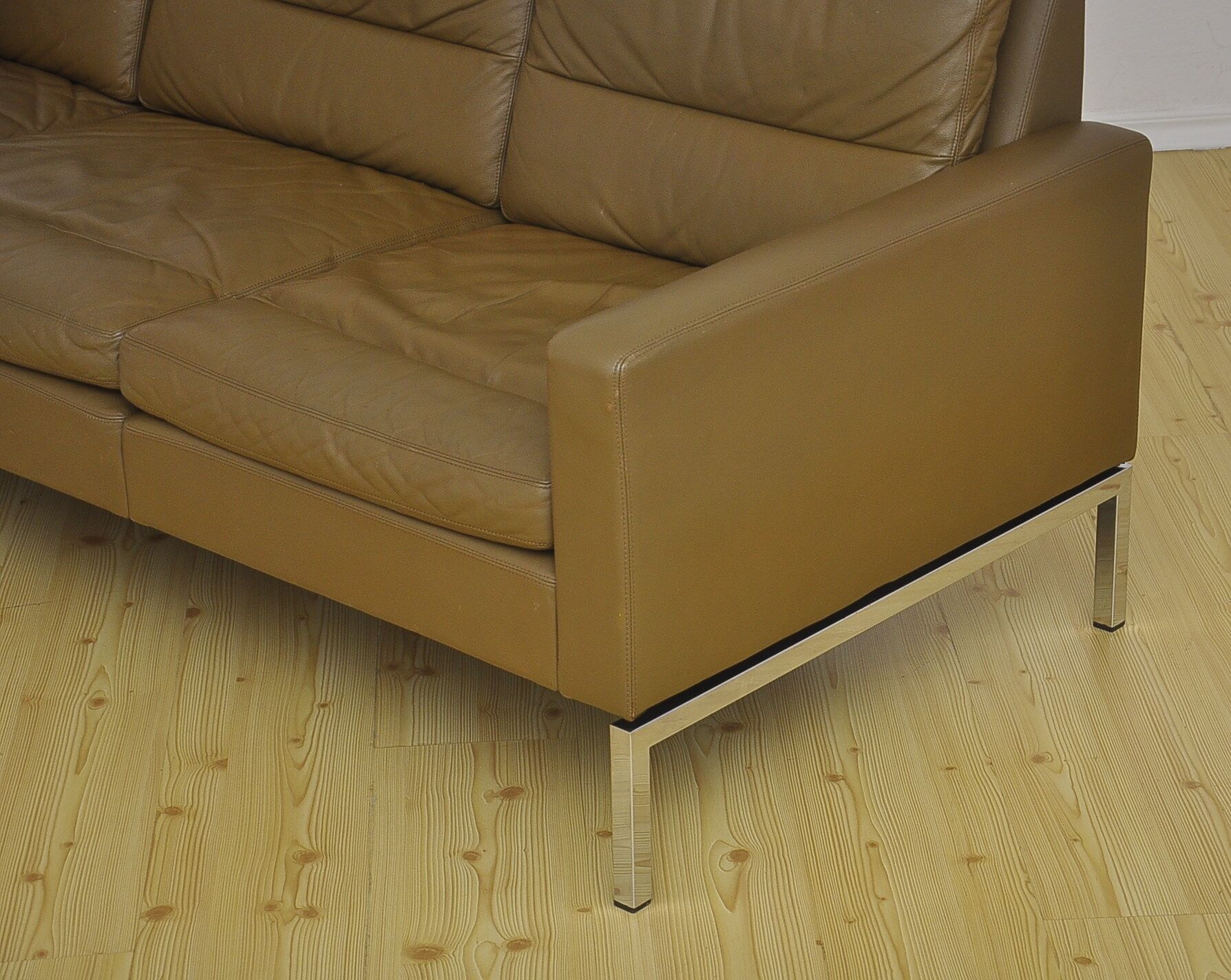 Leather sofa and armchair by Hans Peter Piehl for Wilkhahn, 1960s