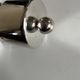 Space Age pepper mill from 1960 in silver-plated metal, 1970.