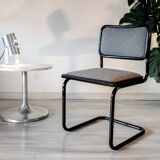 Cesca B32 chair, black and heather gray, Italian edition