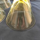 DESIGN GLASSES handcrafted color: 1 set of 4 glasses color AMBER