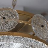 Scandinavian Crystal Ceiling Lamp from Orrefors, 1960s