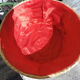 Trash in straw, inside Red satin, vintage 70's