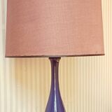 Lampe "violet blue" Philippe Capelle abat-jour d'origine, vers 1950