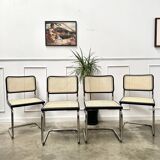 Set of 4 black Breuer B32s