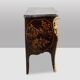 Lacquered chest of drawers with marble top. 1950s.