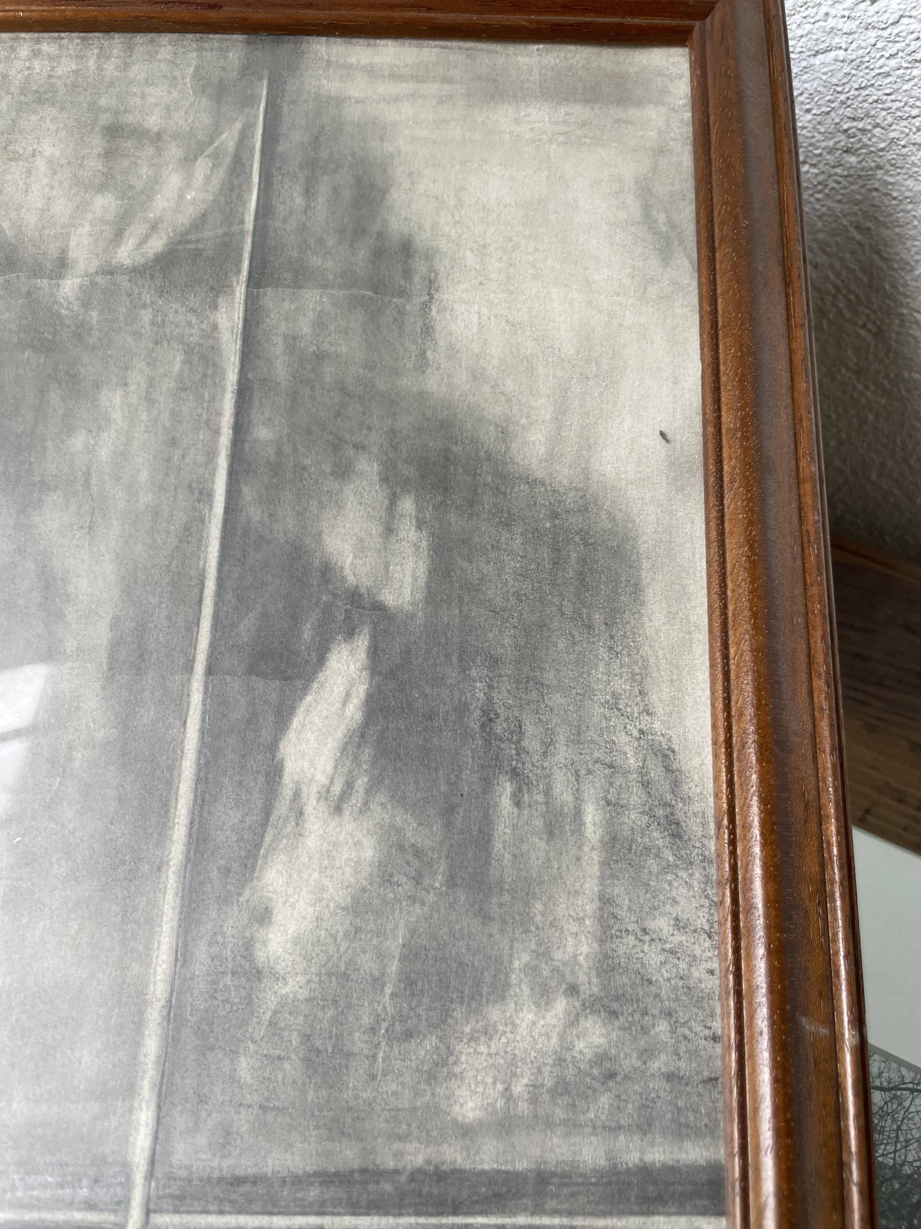 Nude charcoal drawing