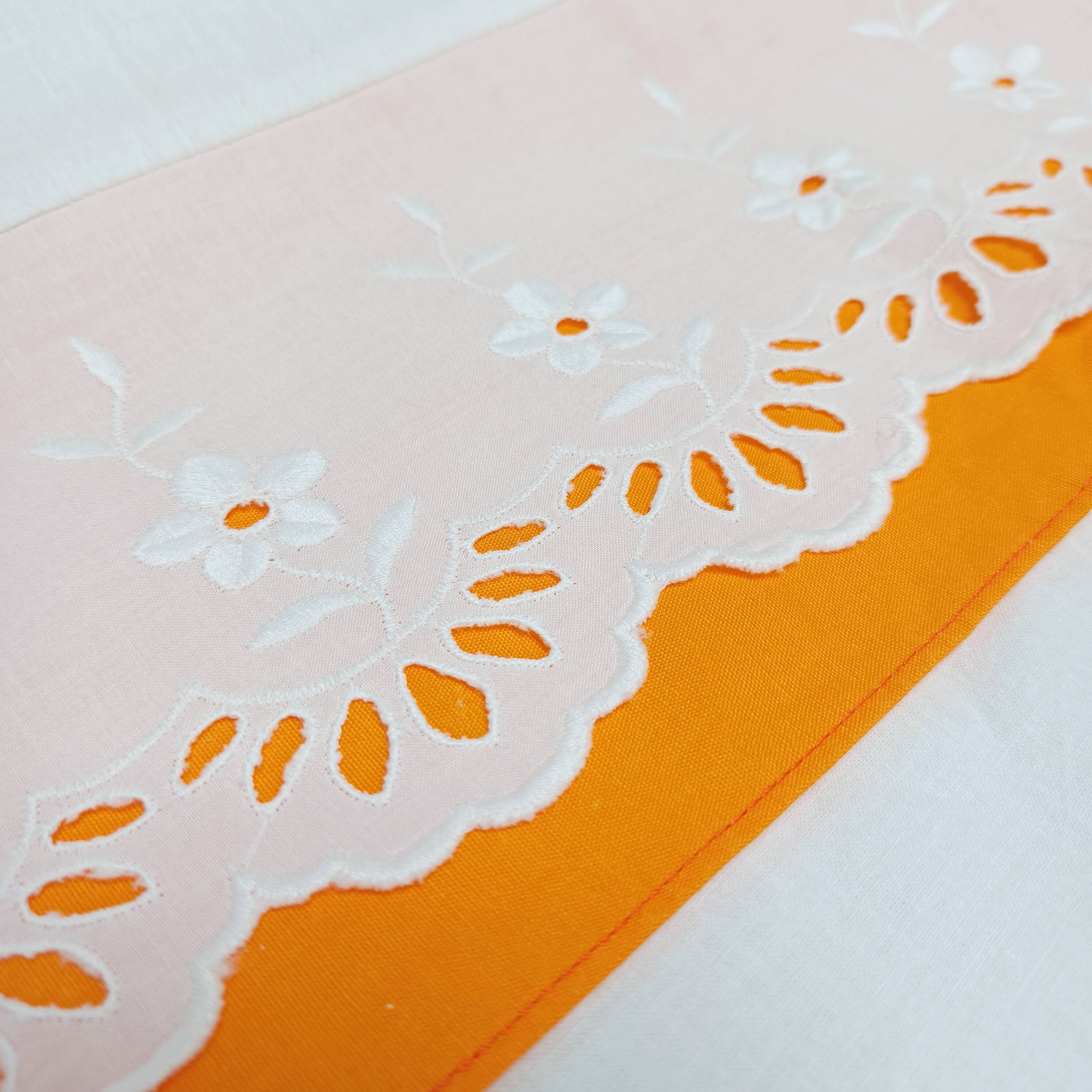 Vintage baby set, sheet + pillowcase