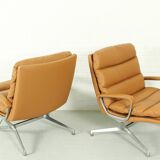Ensemble de 2 fauteuils lounge Paul Tuttle 'Gamma' pour Strässle, 1970