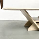 Travertine coffee table, Italy 1970
