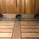 Old wall coat rack x3 vintage brown metal #a418