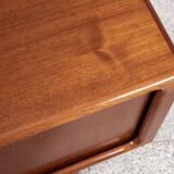 Mid-century Danish teak sideboard with tambour doors by Dyrlund 1960s - 170 cm