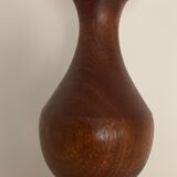 Turned wooden lamp foot