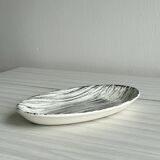 Vide poche, petit plat design noir et blanc Salins France.