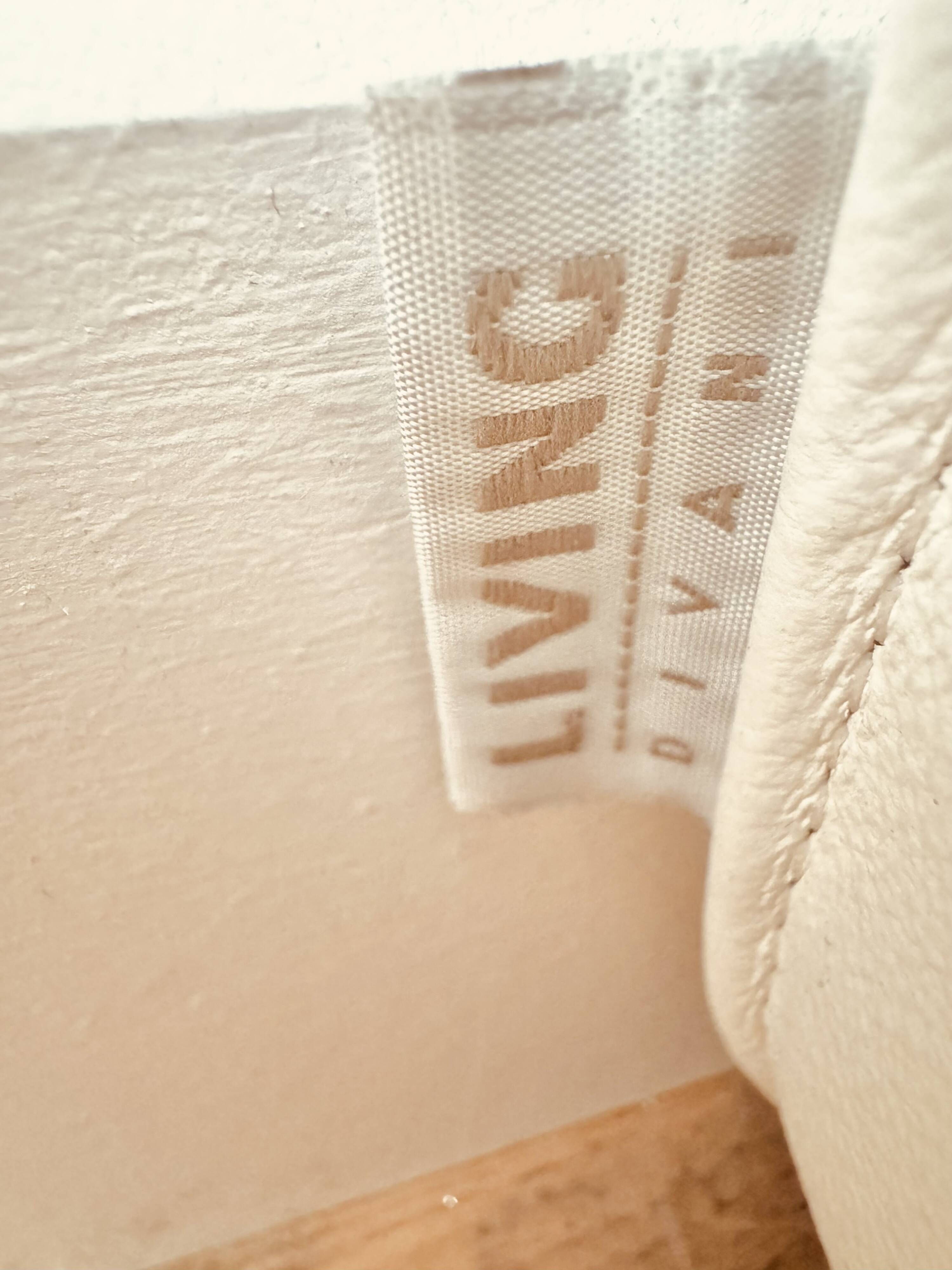 Living Divani Extrasoft sofa in white leather, new condition