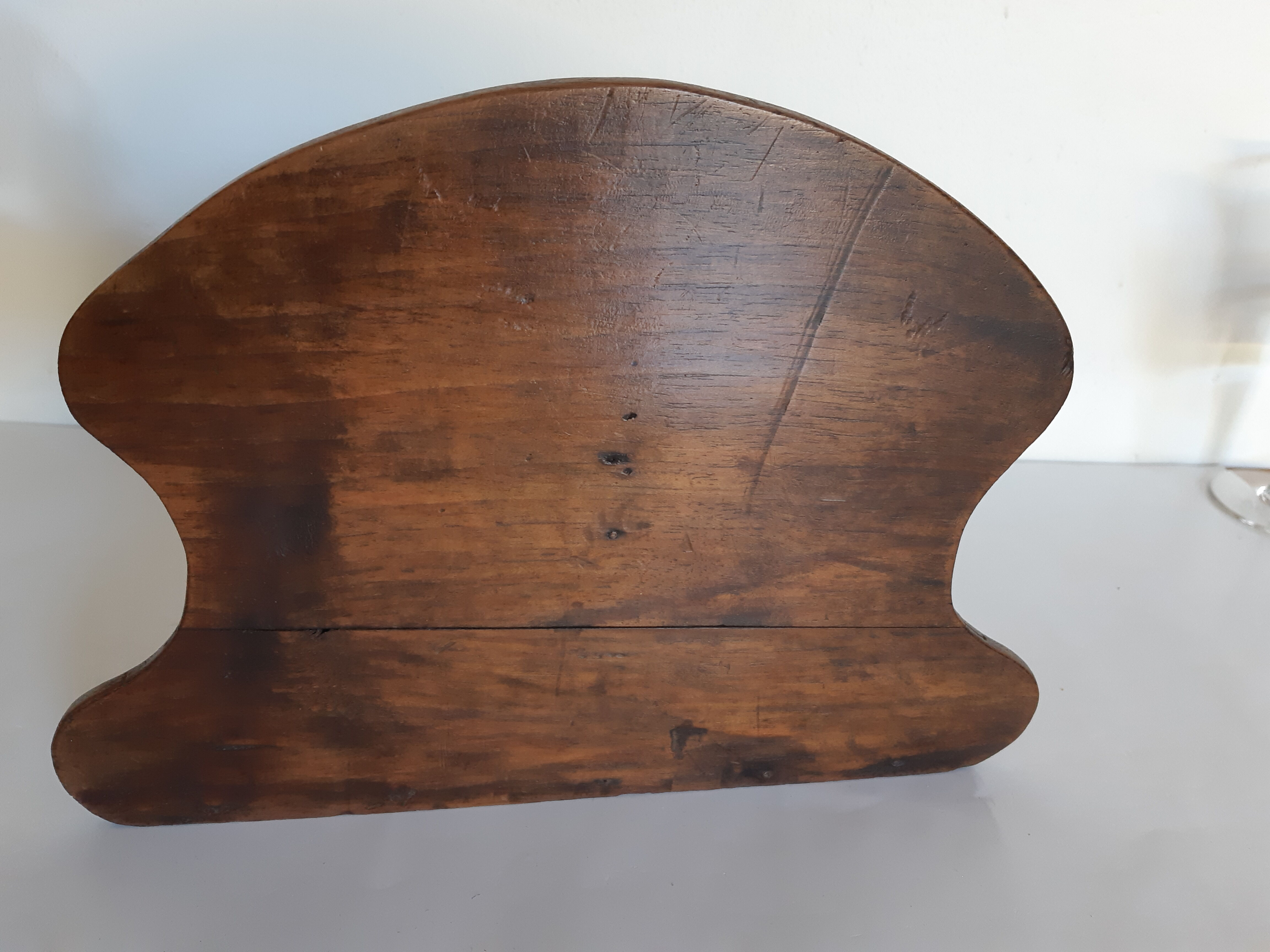 Wooden wall shelf, plant holder