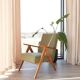 Scandinavian armchair moss green zig zag modern design VAR