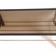 Magazine holder coffee table 1960s smoked glass, metal and brass Width 94.2 cm