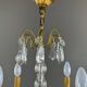 Lustre en cristal et bronze doré, début XXe siècle