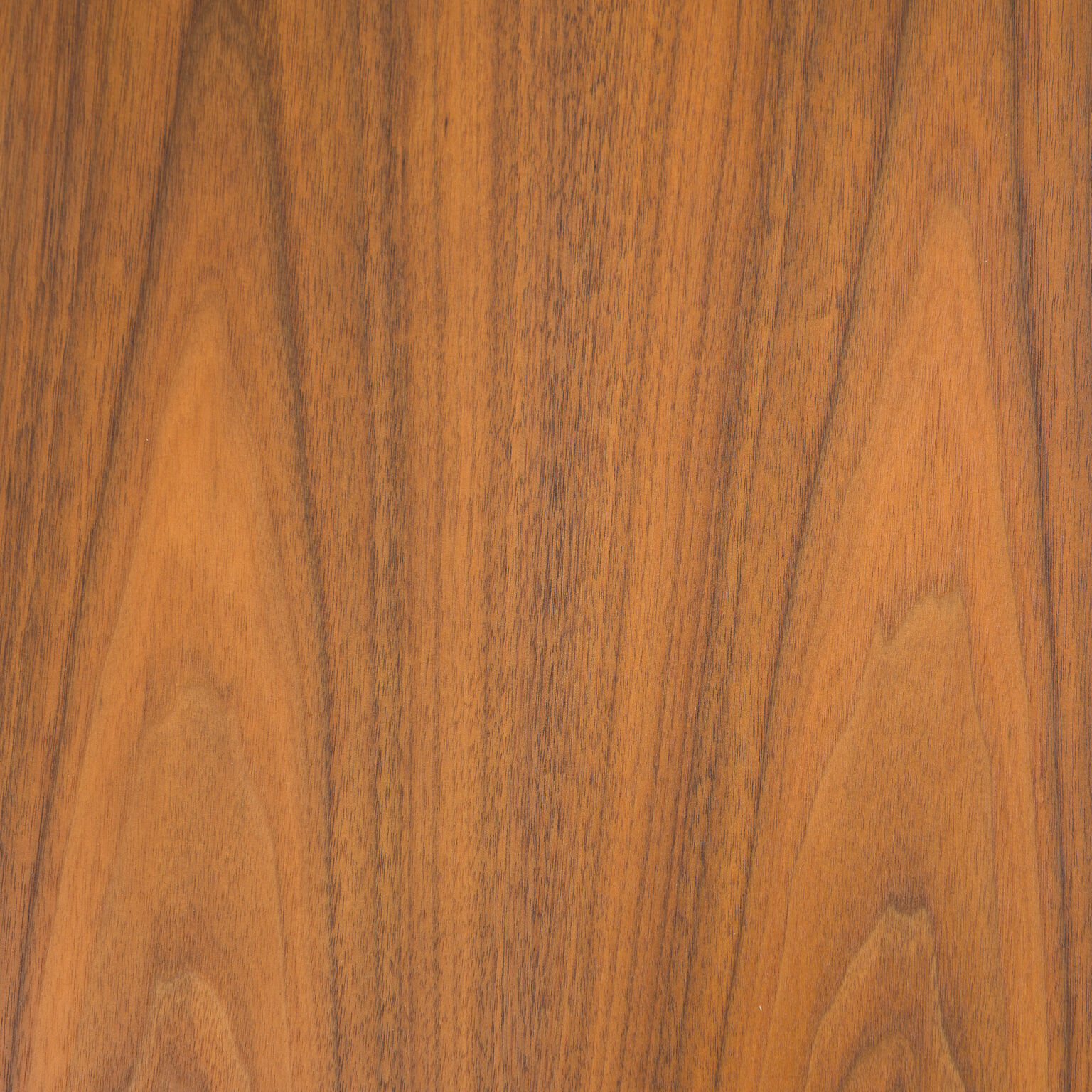 Vintage walnut wood row, restored, 220cm