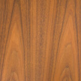 Vintage walnut wood row, restored, 220cm