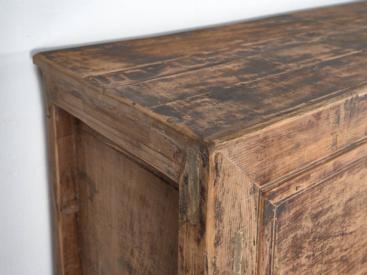 Antique wooden three-door sideboard (circa 1920)