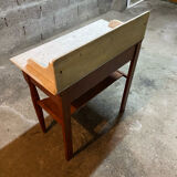 Antique dressing table, white marble