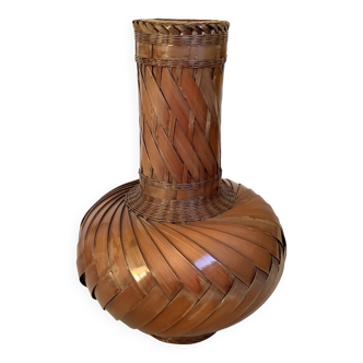 Large bamboo ikebana vase