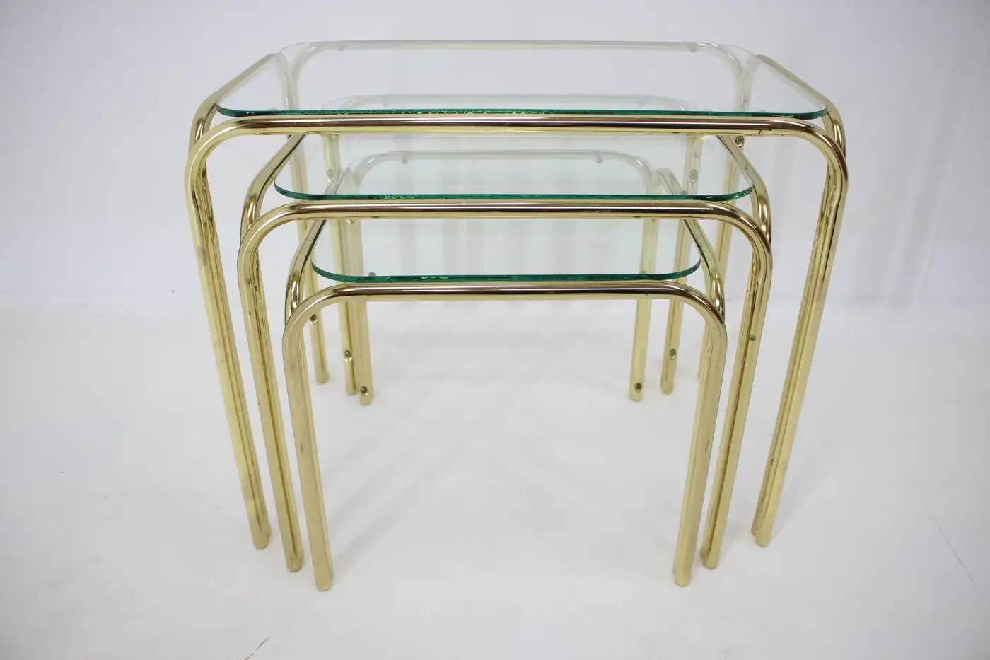Set of three midcentury nesting tables / around 1980s