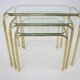 Set of three midcentury nesting tables / around 1980s