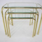 Set of three midcentury nesting tables / around 1980s