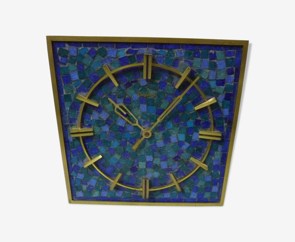 Horloge Murale dugena mosaique bleu carré | Selency