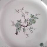 8 flat plates in Limoges porcelain by Salmon & Cie