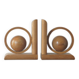 Mid-Century Modern Wooden Bookends, 1960s, Set of 2
