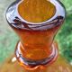 Demijhon or amber blown glass