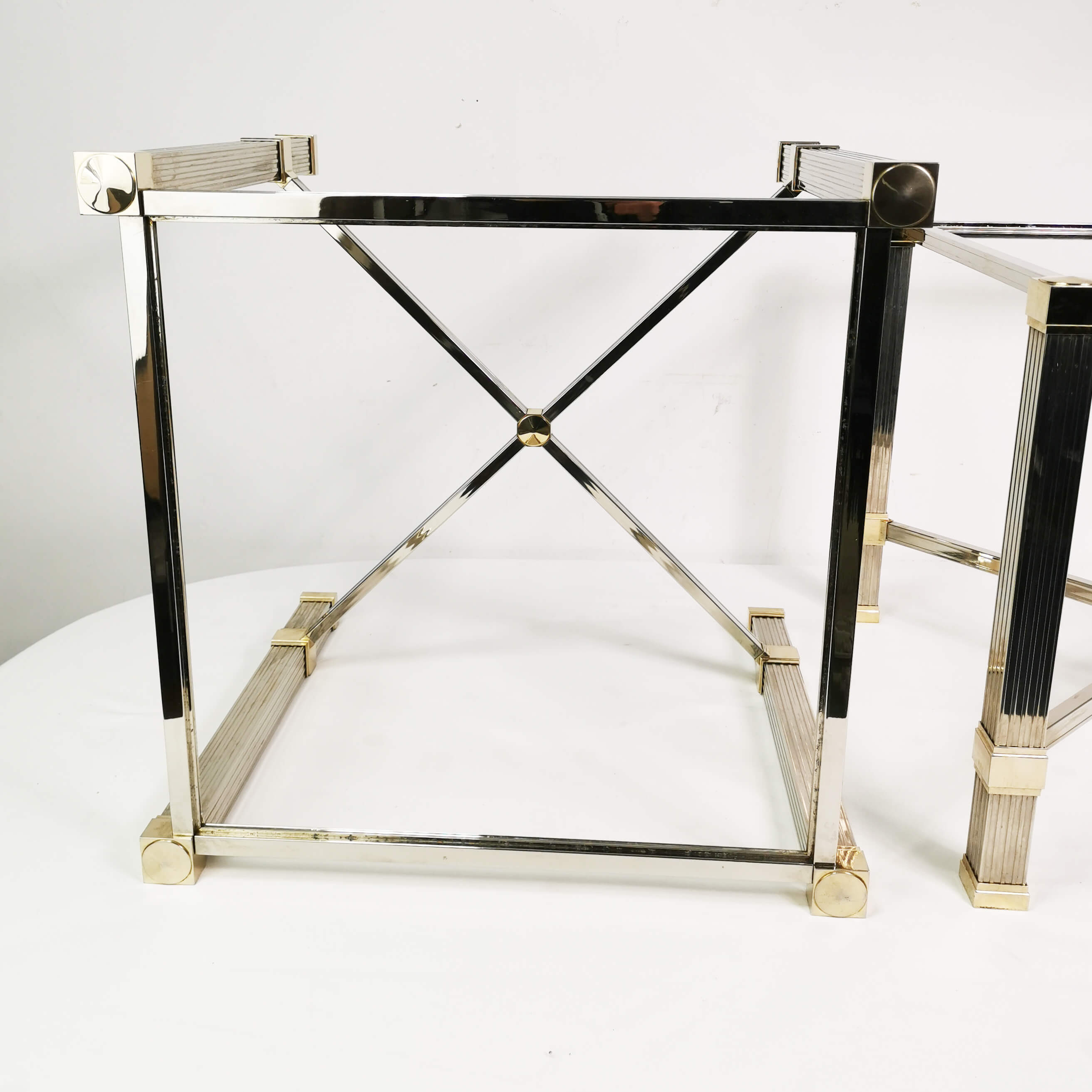 Hollywood Regency coffee tables, Pierre Vandel Paris, France, 1980s