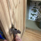 Small cabinet of curiosities / workshop furniture spruce