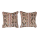 Set of 2 vintage Turkish cushion covers 51x51 cm