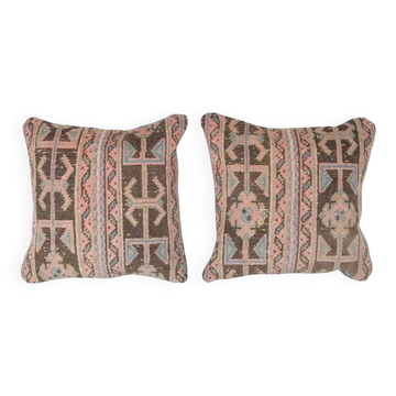 Lot de 2 housses de coussin turque vintage 51x51 cm