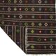 Turkish Kilim Yuruk Vintage 190x350 cm Geometric Patterns Black Multicoloured