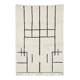 Large graphic Moroccan rug